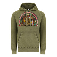 Vintage Olive soldier boots camouflage leopard gemstone rainbow Vintage Hoodie - Artiststas
