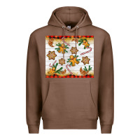 Chestnut Christmas gingerbread cookies and candy cane Premium Hoodie - NancyCooperArtShop