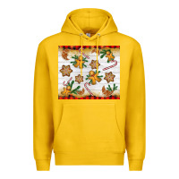 Lemon Christmas gingerbread cookies and candy cane Premium Hoodie - NancyCooperArtShop