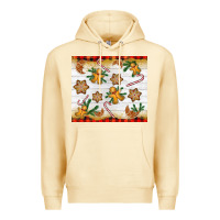 Pina Colada Christmas gingerbread cookies and candy cane Premium Hoodie - NancyCooperArtShop