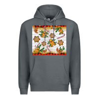 Rock Christmas gingerbread cookies and candy cane Premium Hoodie - NancyCooperArtShop