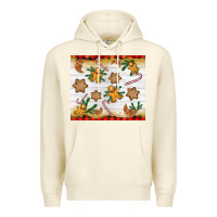 Sandshell Christmas gingerbread cookies and candy cane Premium Hoodie - NancyCooperArtShop
