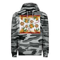 Slate Camo Christmas gingerbread cookies and candy cane Premium Hoodie - NancyCooperArtShop