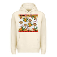 Tofu Christmas gingerbread cookies and candy cane Premium Hoodie - NancyCooperArtShop