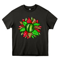 Asphalt watermelon sunflower Heavy Core Tee - Zillion Design Studio