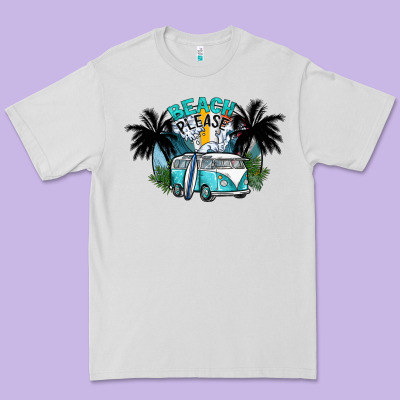Beach Please Premium Tee Designed By Sublimationcraftshop