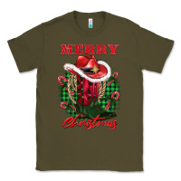 Army Green merry christmas boots hat rope Classic Tee - AdoDesignShop