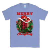 Colony Blue merry christmas boots hat rope Classic Tee - AdoDesignShop