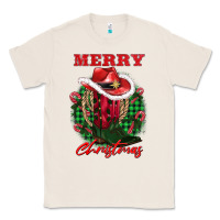 Natural merry christmas boots hat rope Classic Tee - AdoDesignShop
