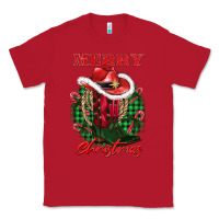 Red merry christmas boots hat rope Classic Tee - AdoDesignShop