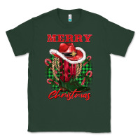 Sports Green merry christmas boots hat rope Classic Tee - AdoDesignShop