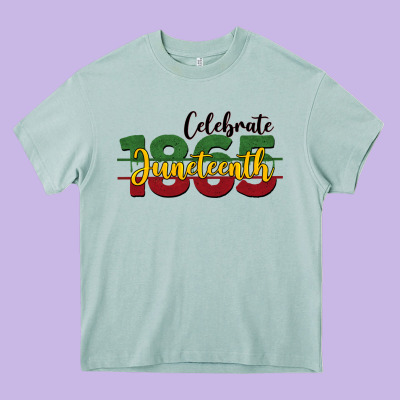 Celebrate Juneteenth1865 Heavy Core Tee Designed By Barkaloodesign