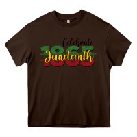 Chocolate Brown celebrate juneteenth1865 Heavy Core Tee - BarkalooDesign