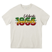 Cream celebrate juneteenth1865 Heavy Core Tee - BarkalooDesign