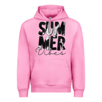 Fuchsia Pink Summer Vibes Black White Cowhide Urban Hoodie - CowCowDesign