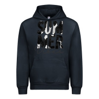Navy Summer Vibes Black White Cowhide Urban Hoodie - CowCowDesign