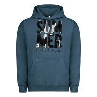 Pigment Midnight Navy Summer Vibes Black White Cowhide Urban Hoodie - CowCowDesign