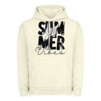 Pigment Pistachio Summer Vibes Black White Cowhide Urban Hoodie - CowCowDesign