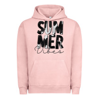 Pigment Salmon Summer Vibes Black White Cowhide Urban Hoodie - CowCowDesign