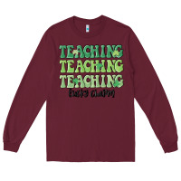 Burgundy teaching lucky charm Long Sleeve Tee - MaliasSmallBusiness