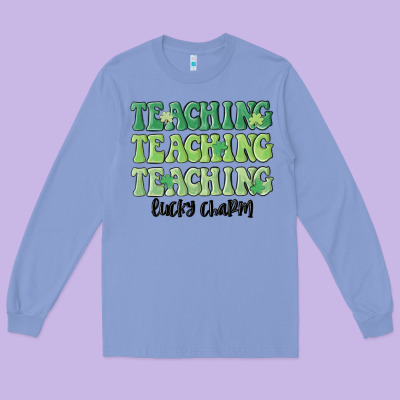 Teaching Lucky Charm Long Sleeve Tee Designed By Maliassmallbusiness