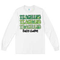 White teaching lucky charm Long Sleeve Tee - MaliasSmallBusiness