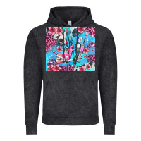 Vintage Black dentist element with flowers Vintage Hoodie - AdoDesignShop
