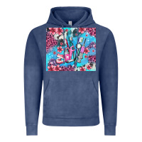 Vintage Denim dentist element with flowers Vintage Hoodie - AdoDesignShop
