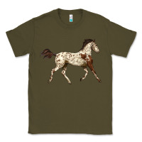 Army Green Appaloosa Horse Classic Tee - LillyAllenDesigns