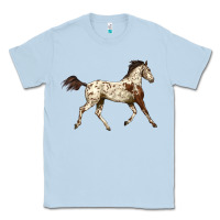 Dusty Blue Appaloosa Horse Classic Tee - LillyAllenDesigns