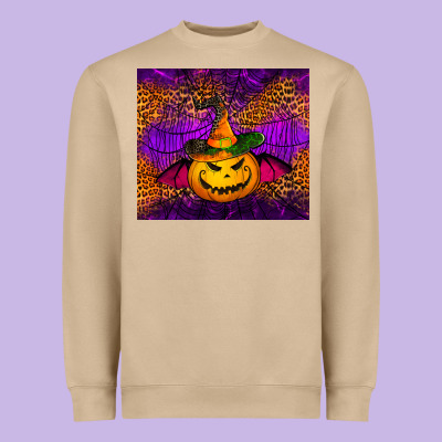 Halloween Jack O'lantern Tumbler Heavyweight Sweatshirt Designed By Jasminsmagicworld