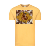 Vintage Mustard horse Vintage Tee - BarkalooDesign