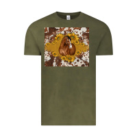 Vintage Olive horse Vintage Tee - BarkalooDesign