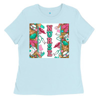 Baby Blue nurse Ladies Tee - Zillion Design Studio