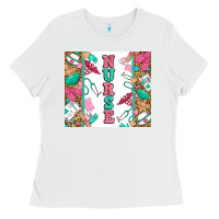 White nurse Ladies Tee - Zillion Design Studio