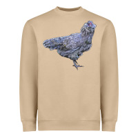 Mushroom Ameraucana Chicken Heavyweight Sweatshirt - LillyAllenDesigns