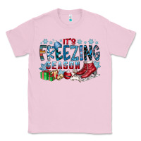 Bubblegum Pink It's Freezing Season Classic Tee - CowhideDigitalArt
