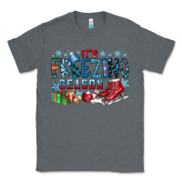 Charcoal Heather It's Freezing Season Classic Tee - CowhideDigitalArt