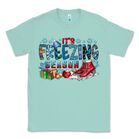Seafoam It's Freezing Season Classic Tee - CowhideDigitalArt