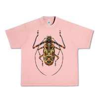 Salmon Acrocinus Beetle Illustrations Urban Heavy Tee - LillyAllenDesigns