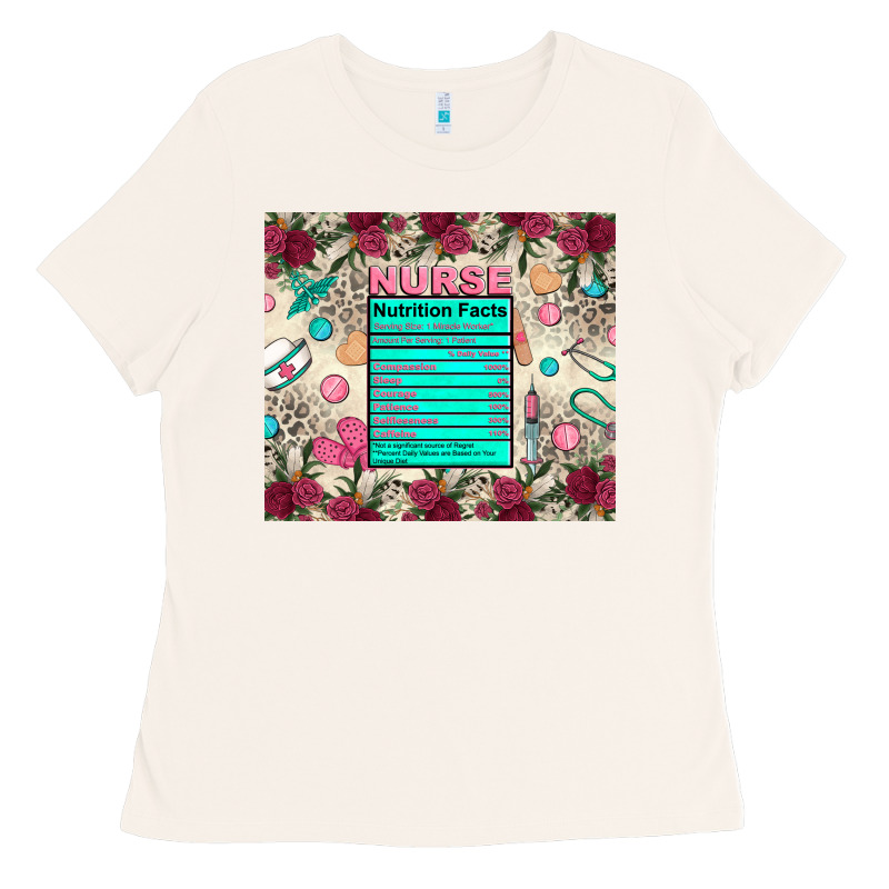 Nurse Nutrition Facts Ladies Tee by Zillion Design Studio | Teevron