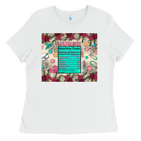 White nurse nutrition facts Ladies Tee - Zillion Design Studio
