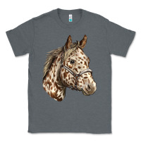 Charcoal Heather appaloosa horse Classic Tee - LillyAllenDesigns