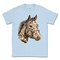 Dusty Blue appaloosa horse Classic Tee - LillyAllenDesigns