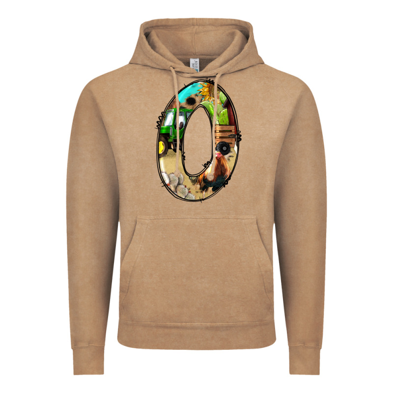 Farm Life Alphabet Numbers 0 Vintage Hoodie by BundleAndBundleShop | Teevron