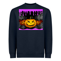 Navy halloween jack o'lantern dripping glitter tumbler Heavyweight Sweatshirt - Jasminsmagicworld