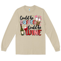 Mushroom could be coffee could be wine Long Sleeve Tee - MaliasSmallBusiness