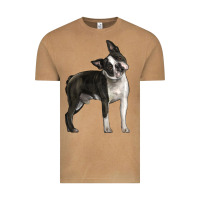 Vintage Camel Boston Terrier Vintage Tee - LillyAllenDesigns