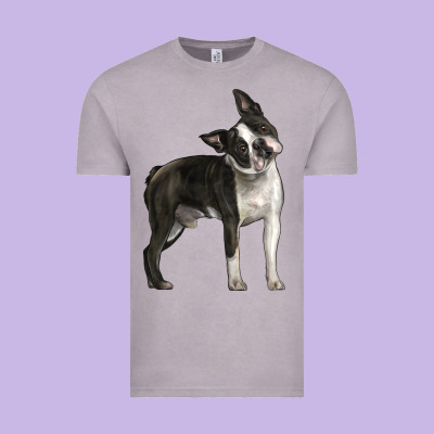 Boston Terrier Vintage Tee Designed By Lillyallendesigns