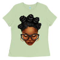 Matcha afro woman with bantu knots Ladies Tee - texasbilliewilder